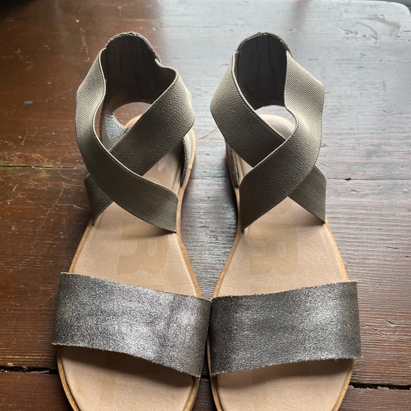 Sorel ella sandal ash brown leather size 7.5 - Picture 5 of 5